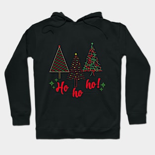 christmas trees ho ho ho merry christmas Hoodie